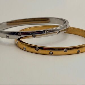 Crystal Polka Dot Bangles